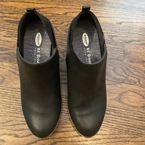 Dr. Scholls size 7 black leather booties